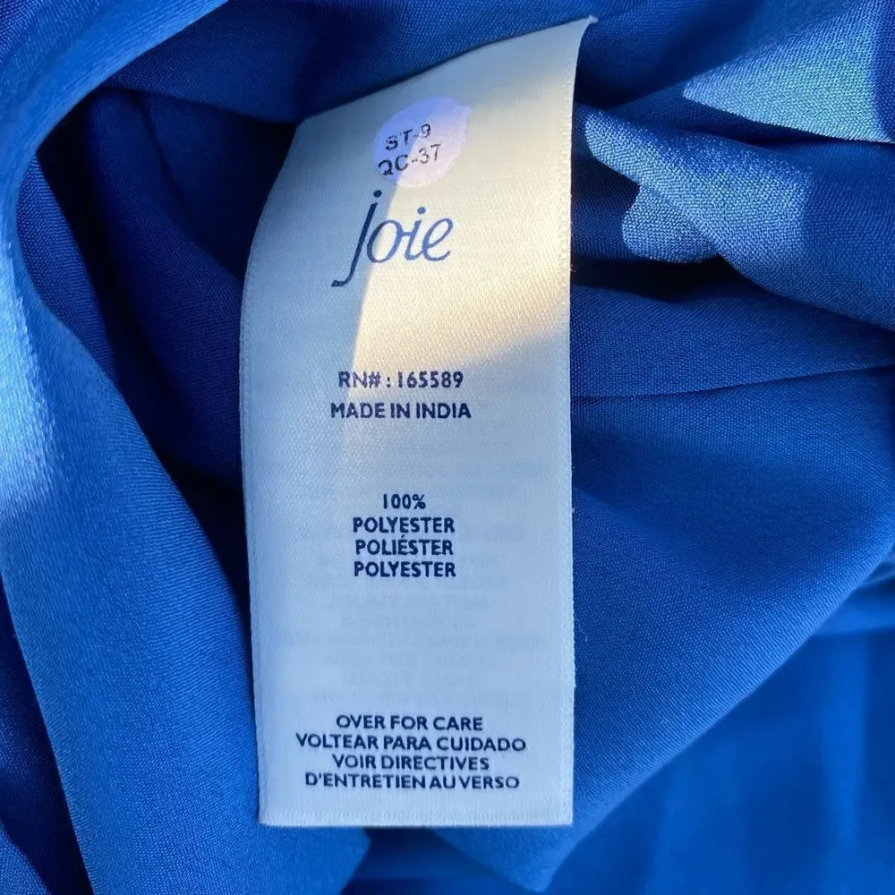 Joie Dress Blue Lightweight Lined‎ Flowy Long Sleeve Women’s Plus Size XXL FLAW